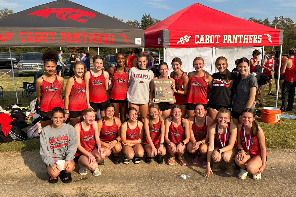 Lady Panthers 2023 Cross Country 6A Central Conference Champions